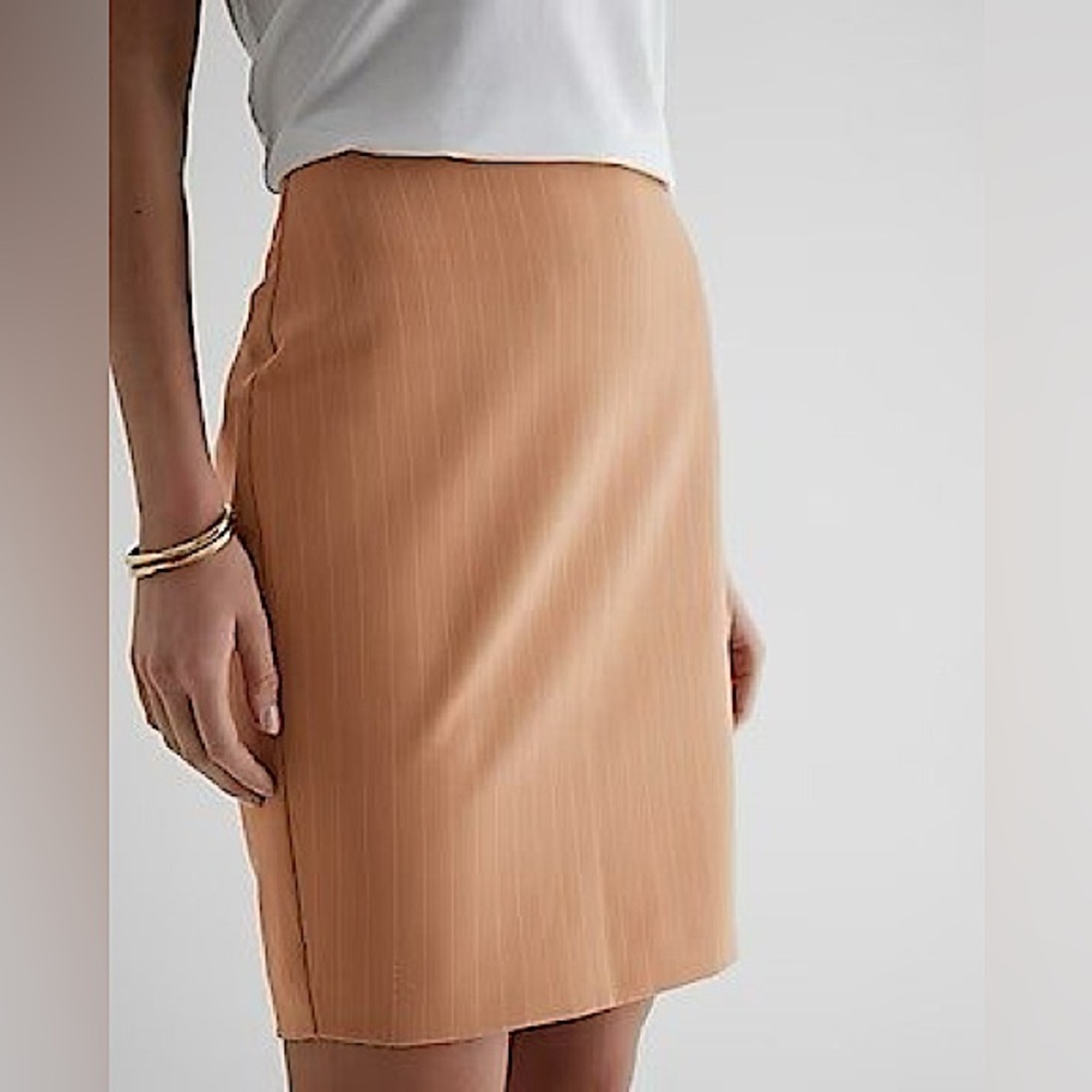 Women’s Express Editor Pin-strip Pencil Skirt